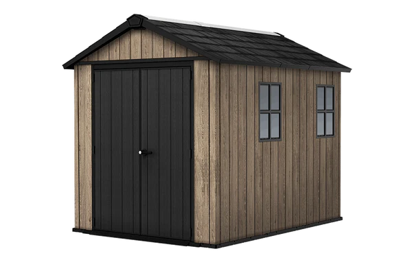Signature Apex Shed 7.5x9ft - Ashwood Brown