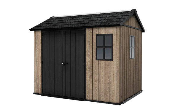 Signature Apex Shed 9x7.5ft - Ashwood Brown