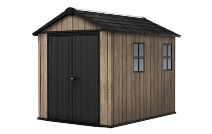 Signature Apex Shed 7.5x9ft - Ashwood Brown
