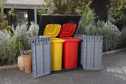 Keter Store It Out Pro Outdoor Garden Furniture Storage Shed Grey| Fade Free | All Weather Resistant | Safe and Secure | Zero Maintenance | 5 year Warranty